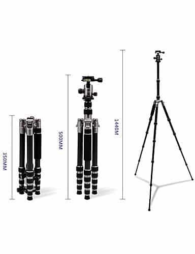 HPUSN 035 Pro + hp223 carbon fiber portable tripod suit for camera carbon fiber portable tripod suit for camera