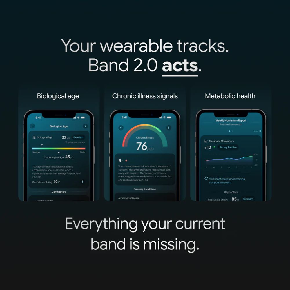 HumeHealth The Hume Band 2.0 Smart Longevity Wearable