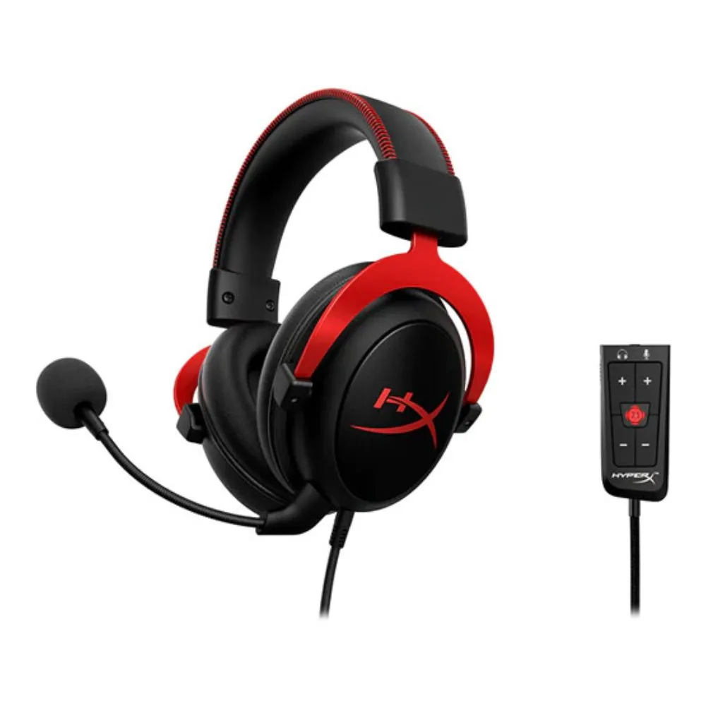 HyperX Cloud II Wired Gaming Headset (Black & Red)