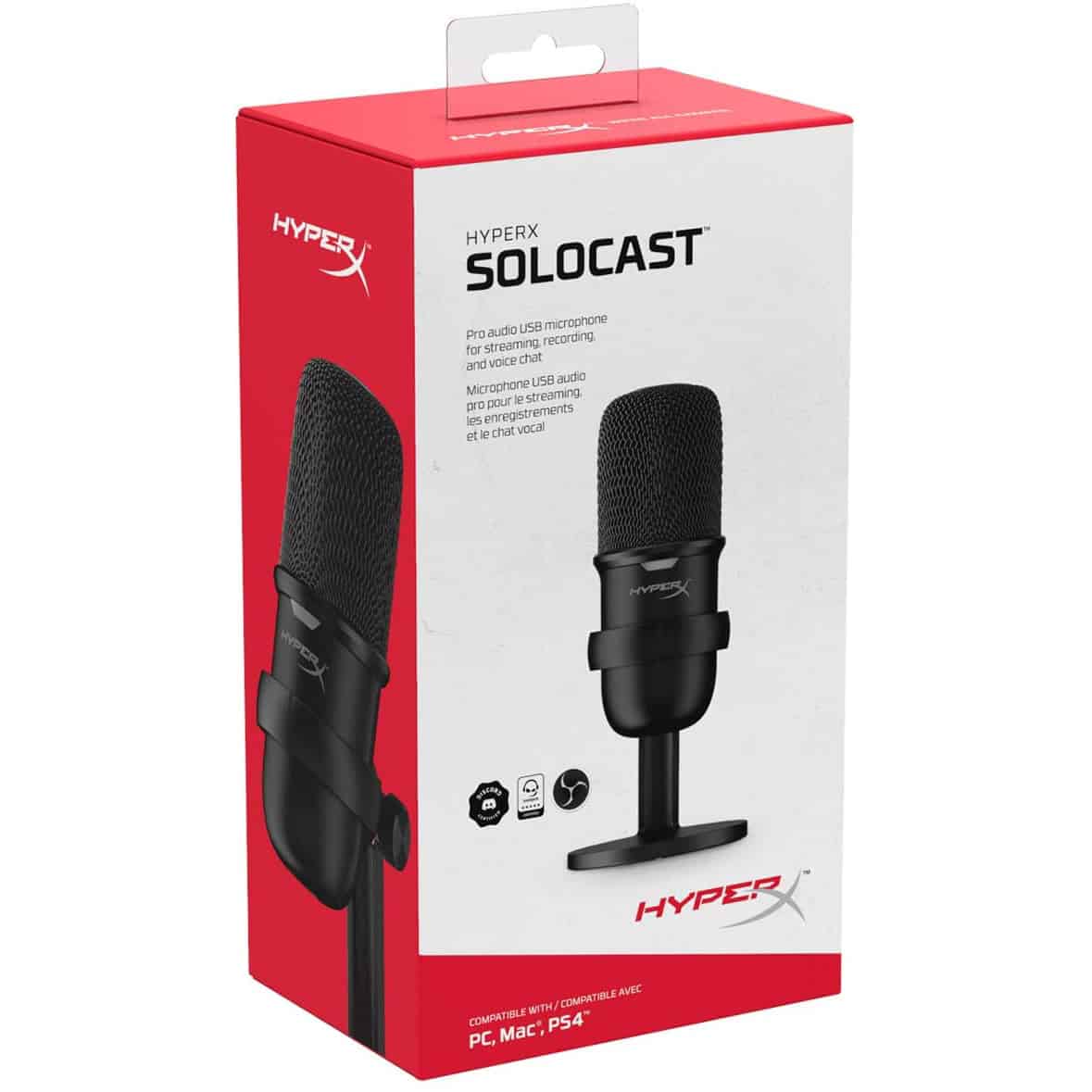 HyperX SoloCast – USB Condenser Gaming Microphone, for PC