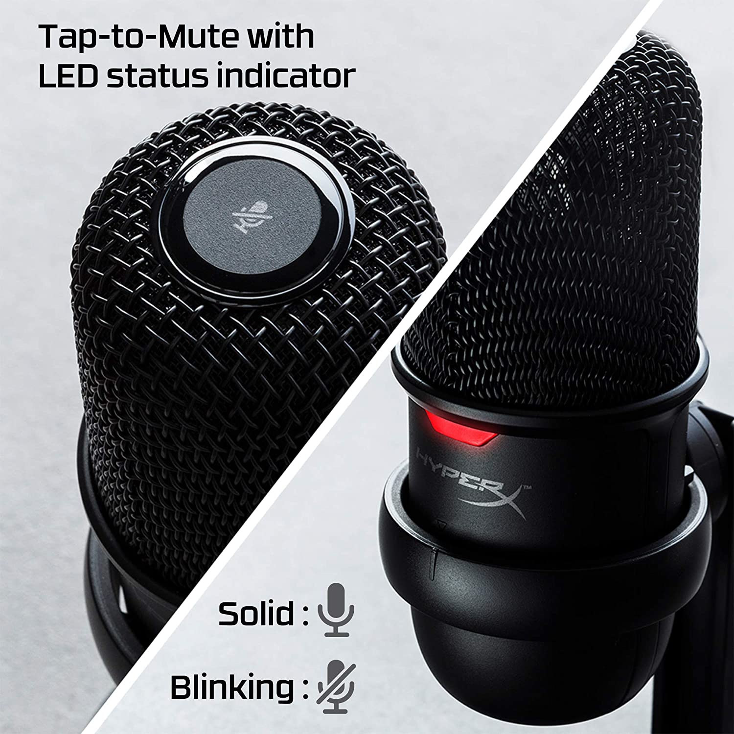 HyperX SoloCast – USB Condenser Gaming Microphone, for PC