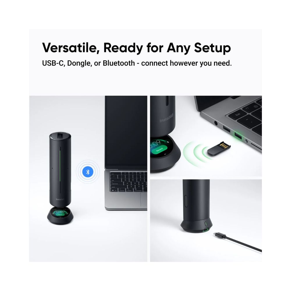 Insta360 Wave Conference Speakerphone AI 8-Mic USB-C
