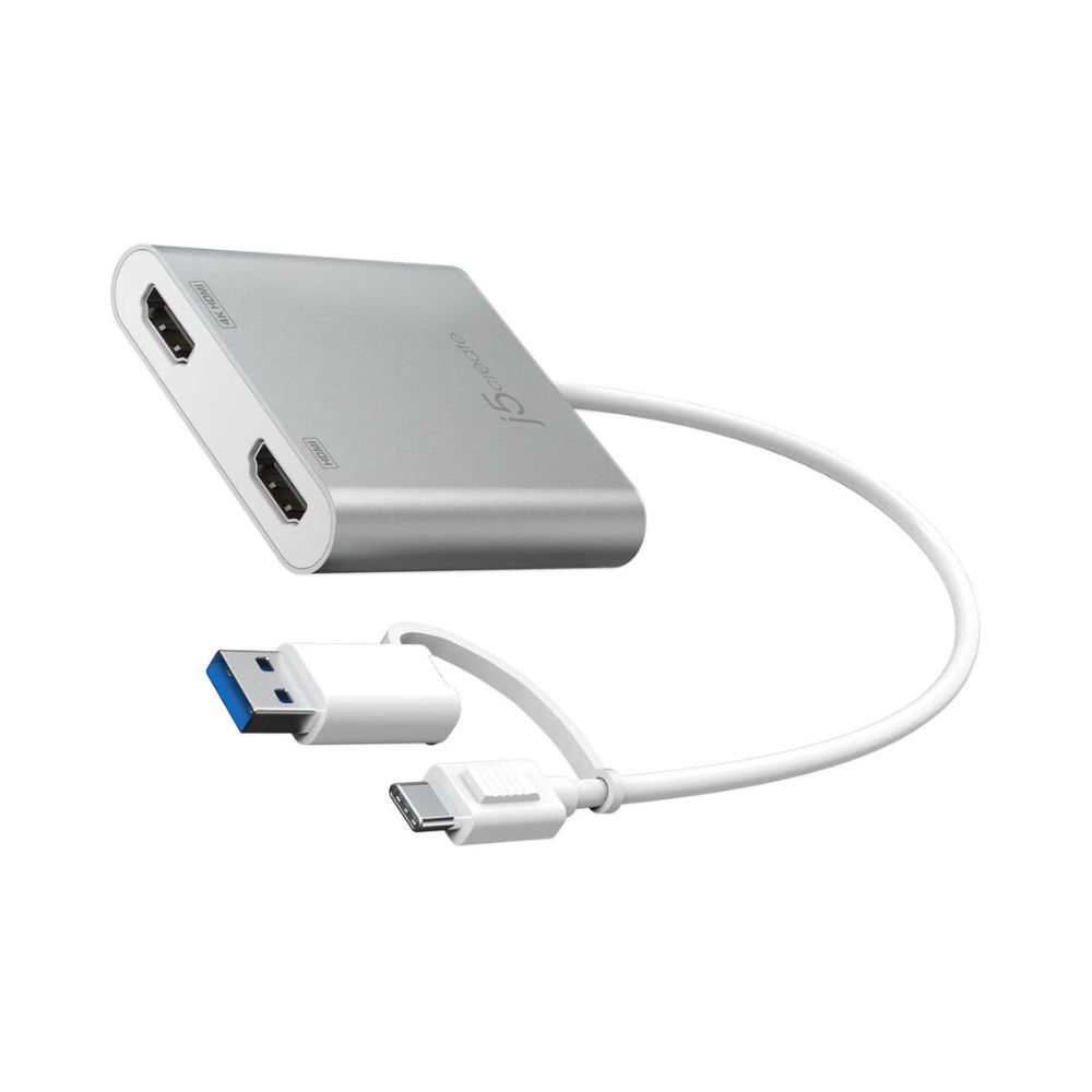j5create JCA365 USB-C to Dual HDMI Multi-Monitor Adapter