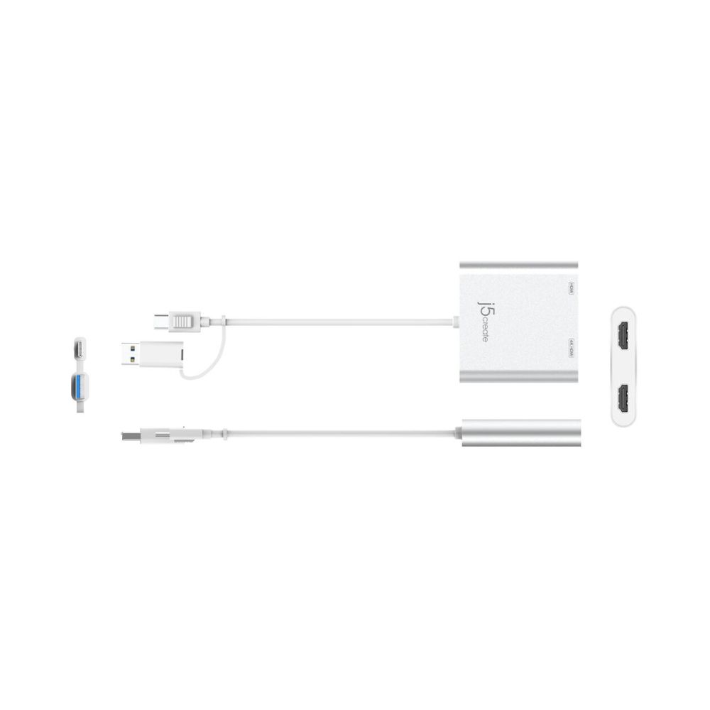 j5create JCA365 USB-C to Dual HDMI Multi-Monitor Adapter