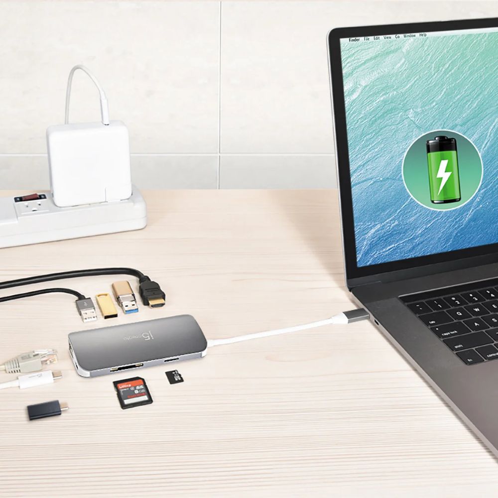 j5create JCD383 | USB-C 9-in-1 Multi-Adapter