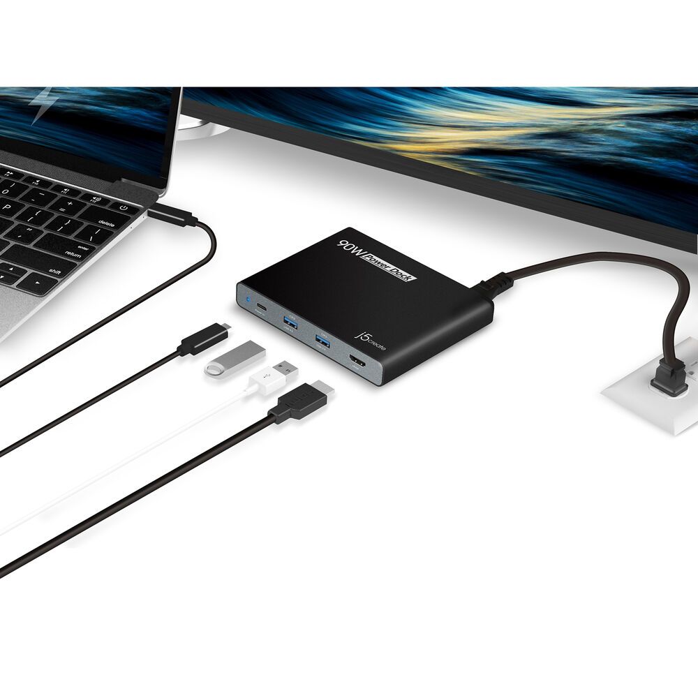 j5create JCDP392 USB Type-C Travel Dock with Power Delivery