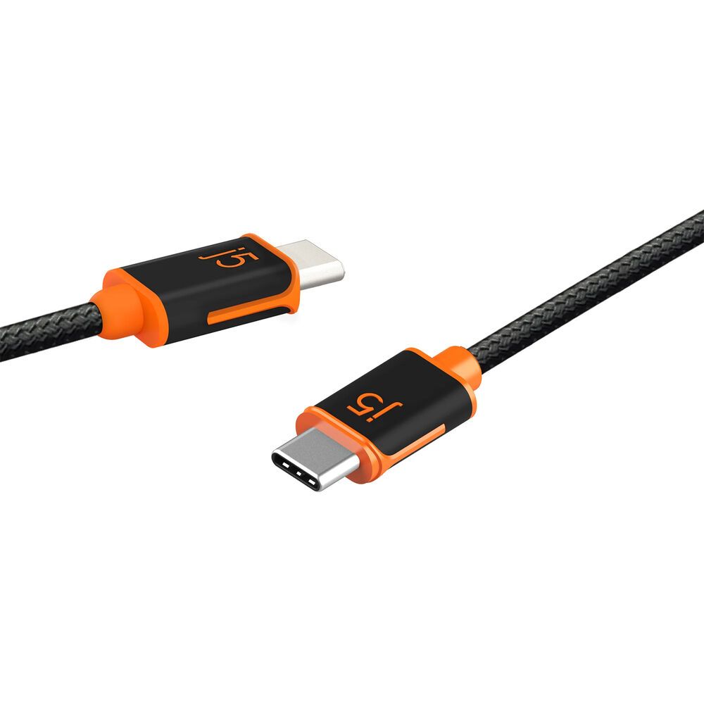 j5create JUCX24 USB-C 60W Sync &amp; Charge Cable (9.8′)