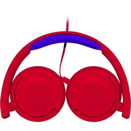 JBL JR300 Volume-Limited Kids On-Ear Headphones (Spider Red)