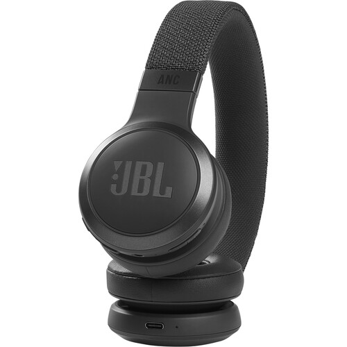 JBL Live 460NC Noise-Canceling Wireless On-Ear Headphones (Black)