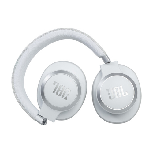 JBL Live 660NC Noise-Canceling Wireless Over-Ear Headphones (White)