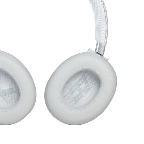 JBL Live 660NC Noise-Canceling Wireless Over-Ear Headphones (White)