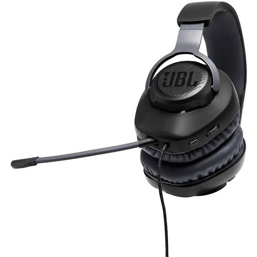 JBL Quantum 100 – Wired Over-Ear Gaming Headphones – Black