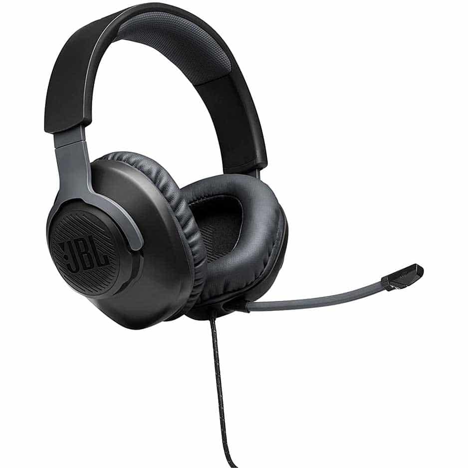 JBL Quantum 100 – Wired Over-Ear Gaming Headphones – Black