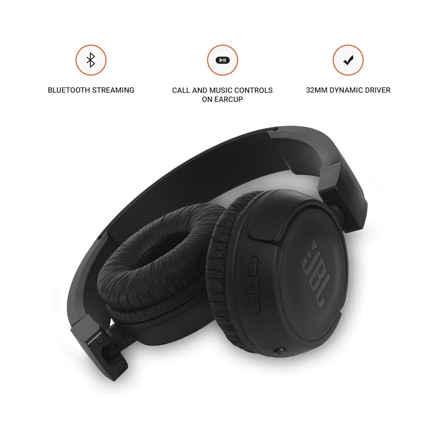 JBL T460BT Extra Bass Wireless On-Ear Headphones