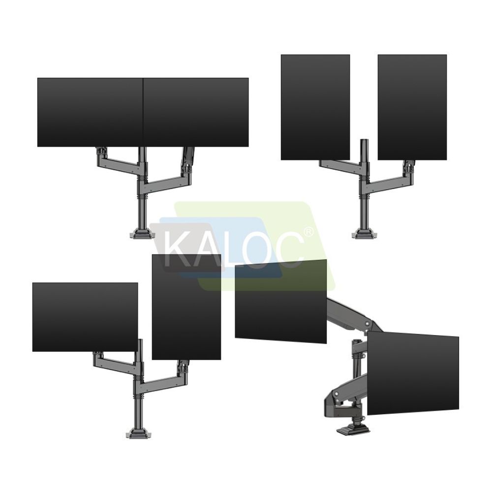 Kaloc DH200 Adjustable Dual Monitor Arm