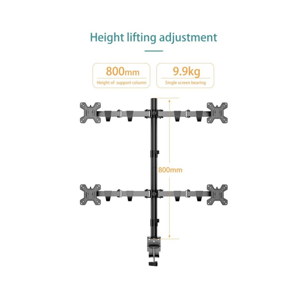 Kaloc DW240J Adjustable 4 Monitor Arm
