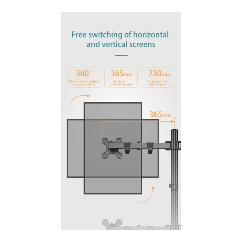 Kaloc DW240J Adjustable 4 Monitor Arm