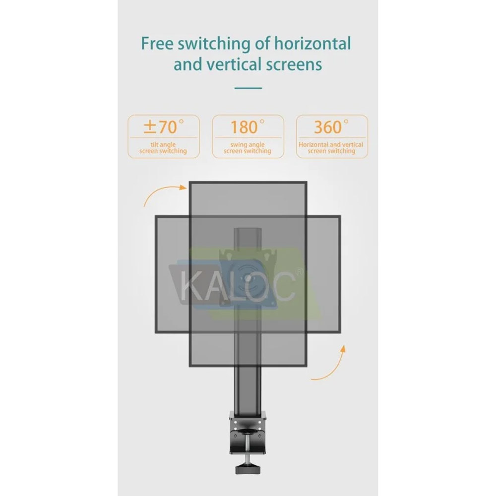 Kaloc DZ100J Adjustable Single Monitor Arm