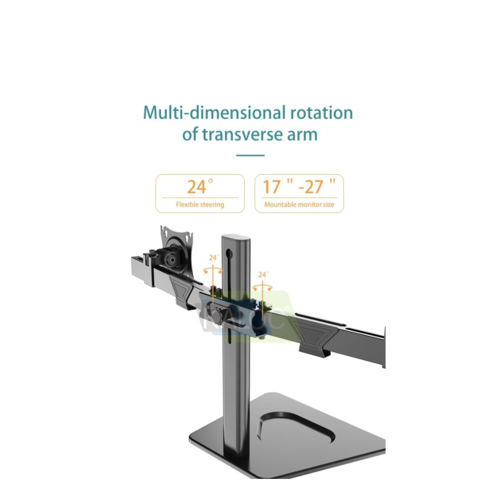 KALOC DZ220T Adjustable Horizontal Dual Monitor Arm