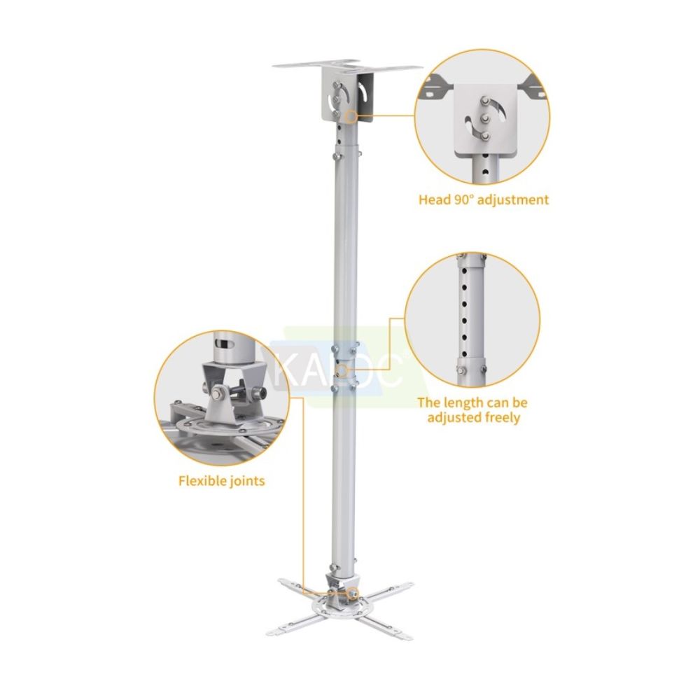 KALOC ZENO T818-4 W Wall and Ceiling Projector Arm Bracket