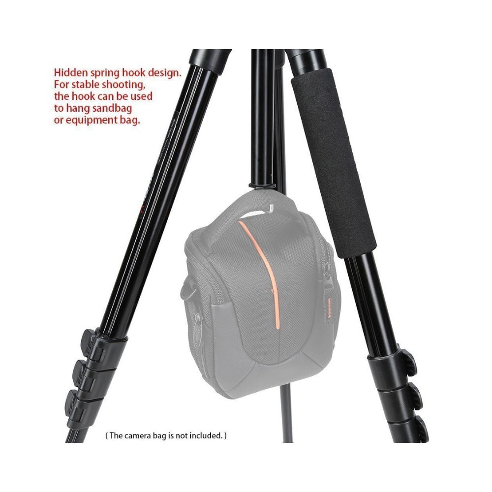 Kingjoy BT-258B Portable Aluminum Camera Tripod with QB-00T Ball Head