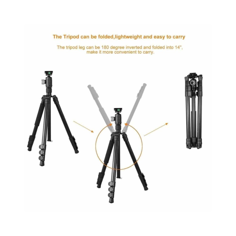 Kingjoy G555+G0 4-Section Travel Tripod Detachable Monopod