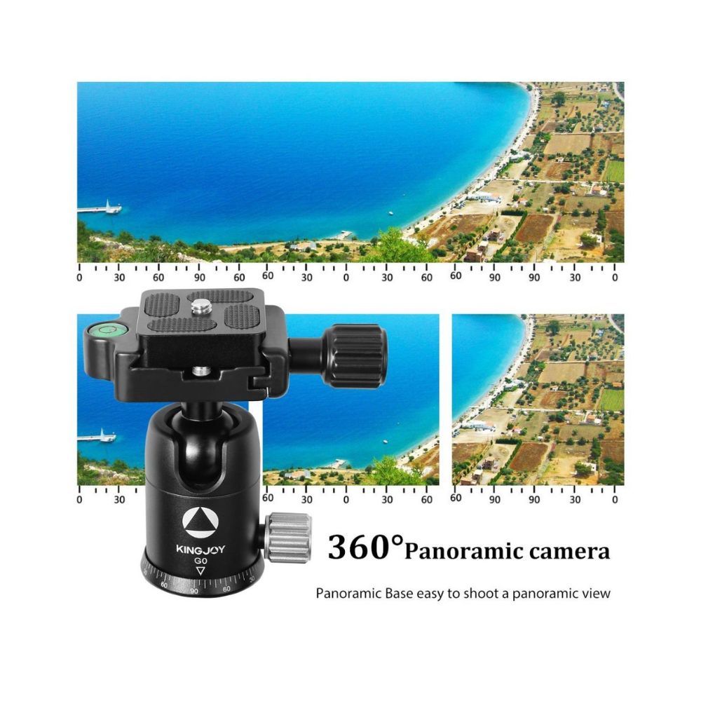Kingjoy G555+G0 4-Section Travel Tripod Detachable Monopod