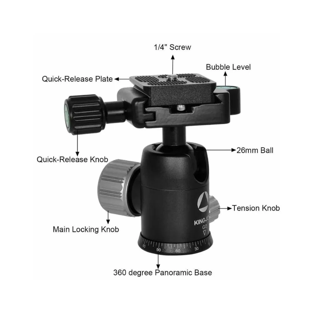 KINGJOY G55+GO Lightweight Camera Tripod