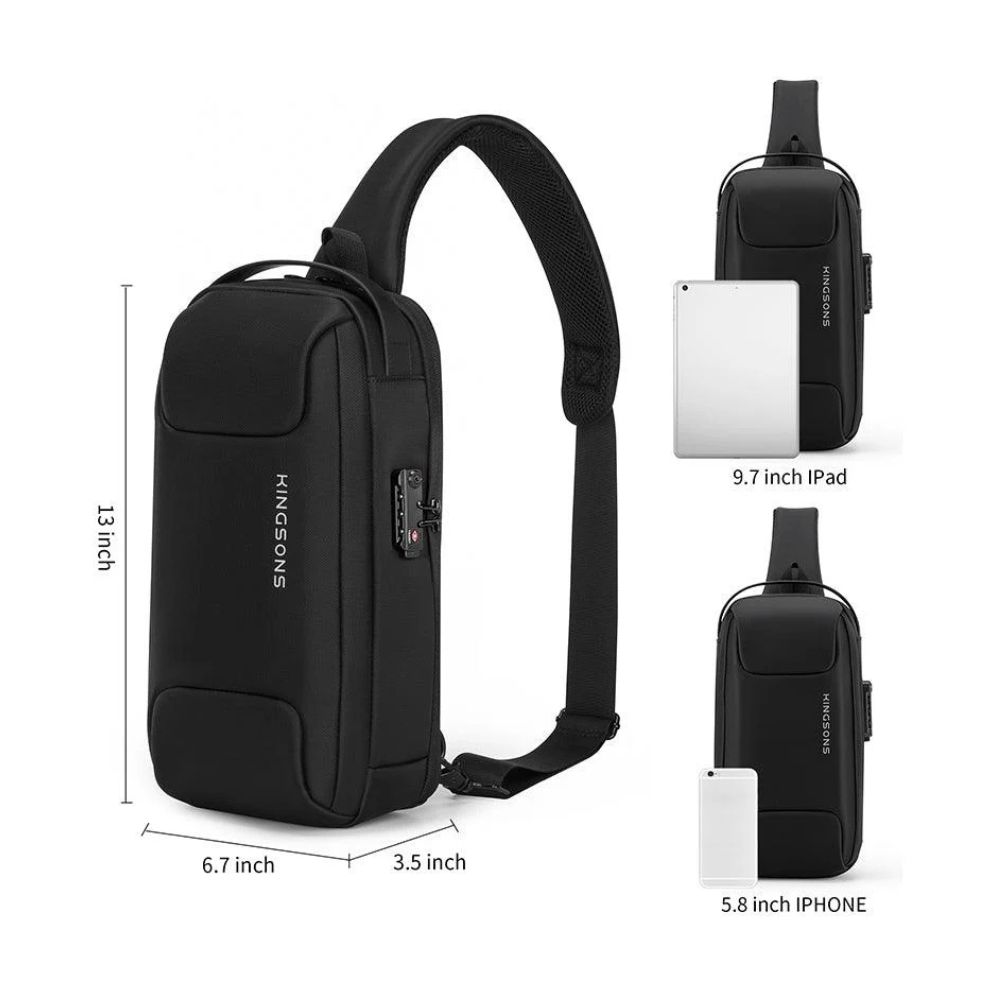 Kingsons KS3288W Anti-Theft Sling Bag