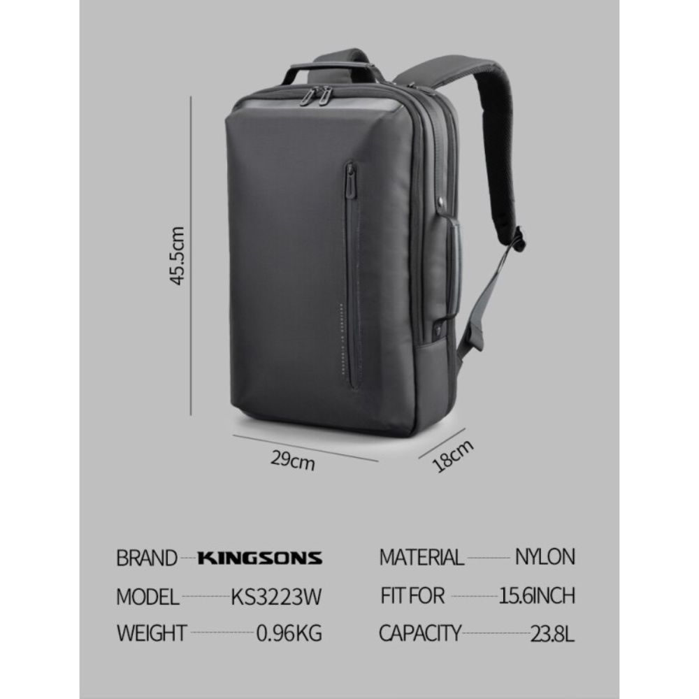 Kingsons Multifunctional Backpack KS3223W