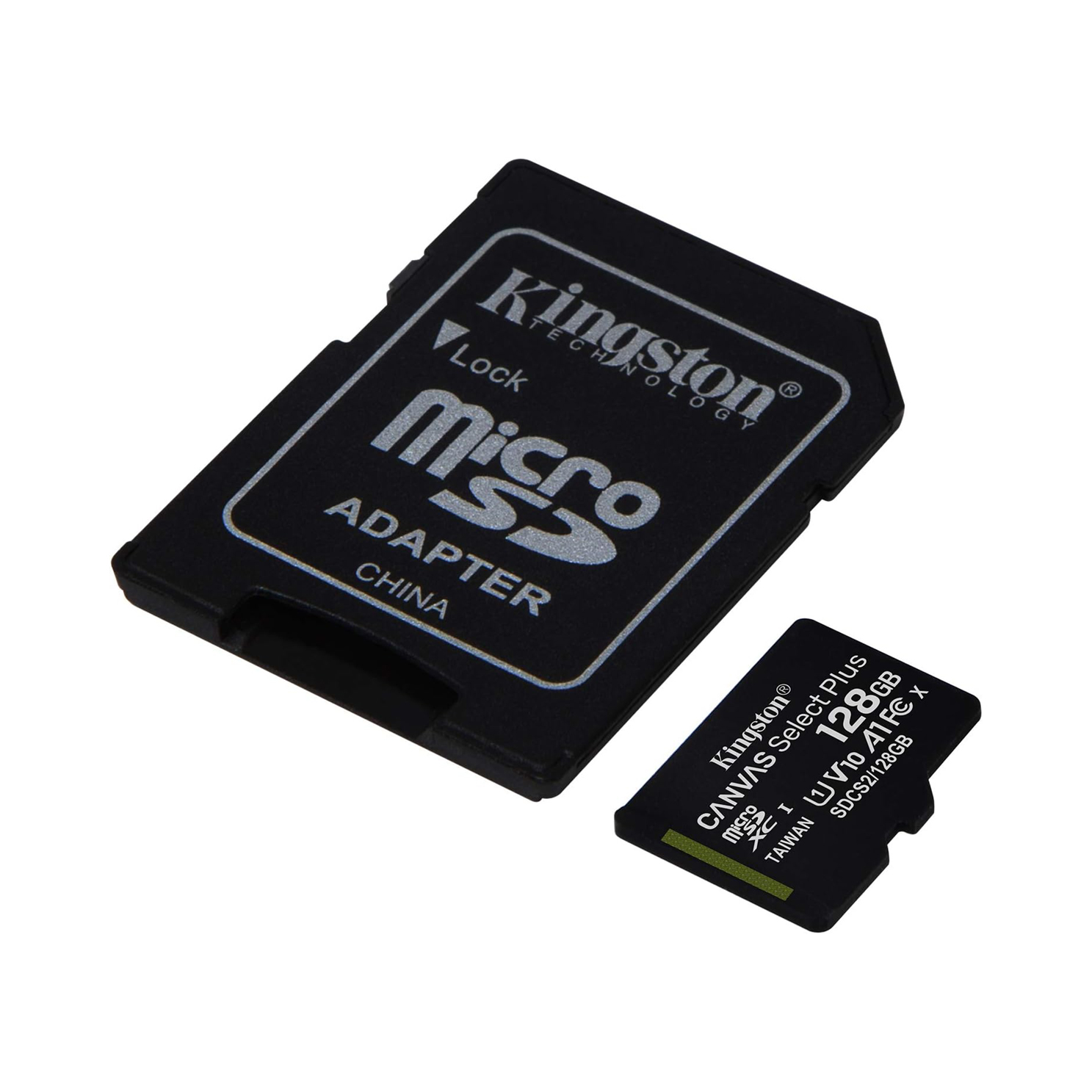 Kingston 128GB Canvas Select Plus UHS-I microSDXC Memory Card with SD Adapter
