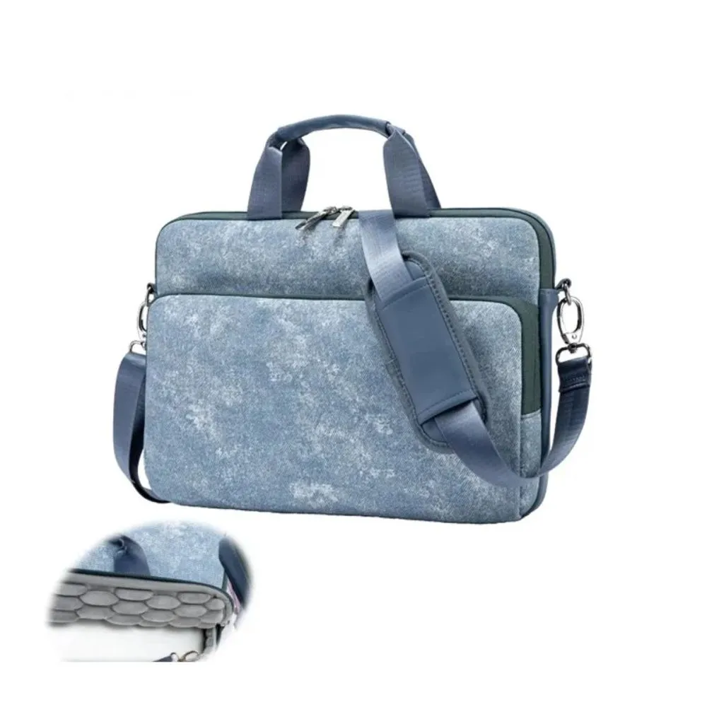 KINMAC 360 Shockproof Embossed Leather Laptop Case