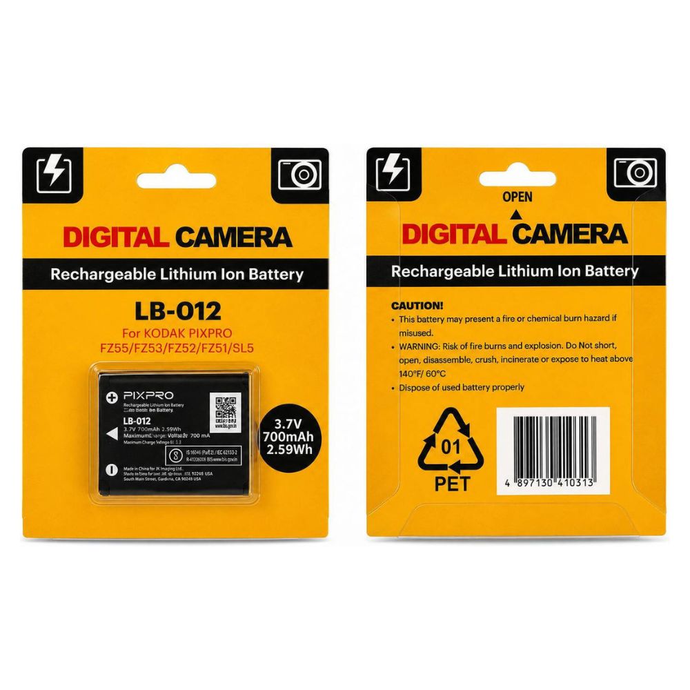 Kodak LB-012 Lithium-Ion Rechargeable Camera Battery