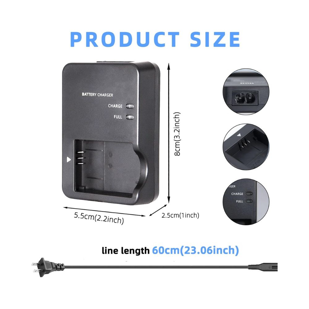 KWTOUL CB-2LH NB-13L Battery Charger Compatible with Canon PowerShot G7 X Mark II, G5 X, G7 X, G9 X, G9 X Mark II, SX620 HS,SX720 HS,SX730 HS