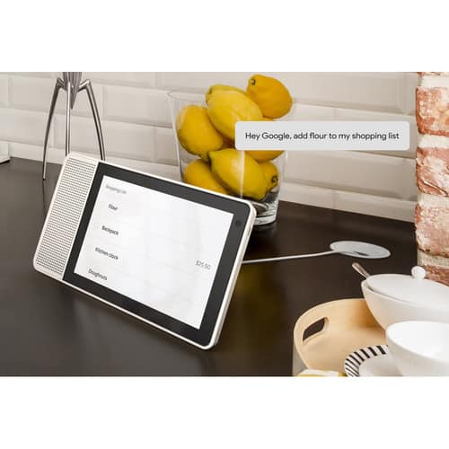 Lenovo 10.1″ Smart Display (White and Bamboo)