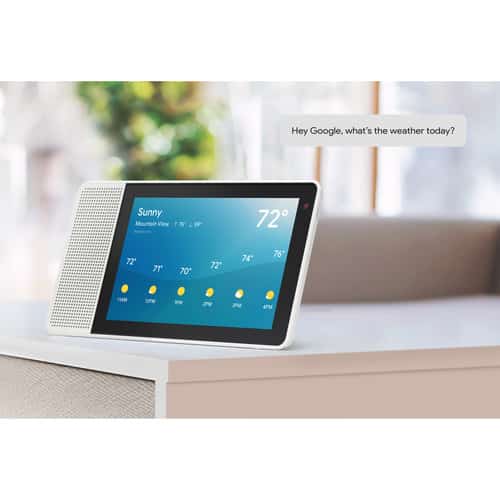 Lenovo 10.1″ Smart Display (White and Bamboo)
