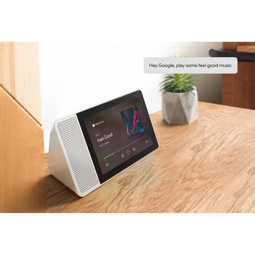 Lenovo 10.1″ Smart Display (White and Bamboo)