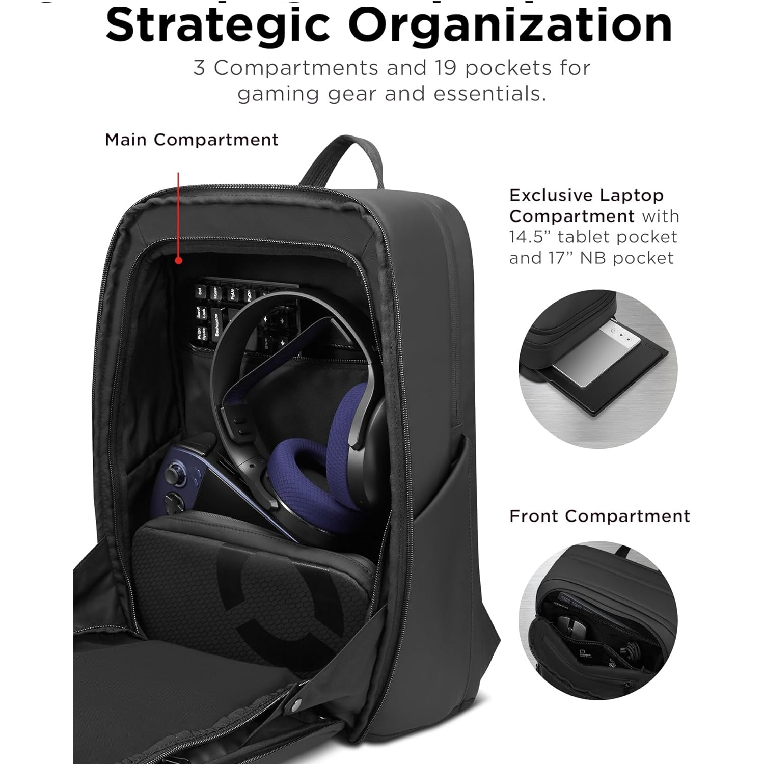 Lenovo Legion 17″ Gaming Backpack GB800 (Black)
