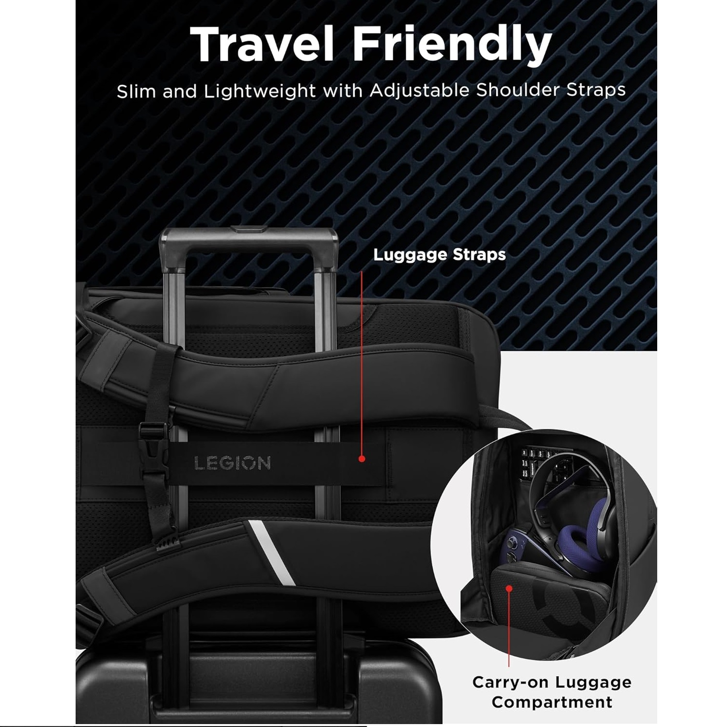 Lenovo Legion 17″ Gaming Backpack GB800 (Black)
