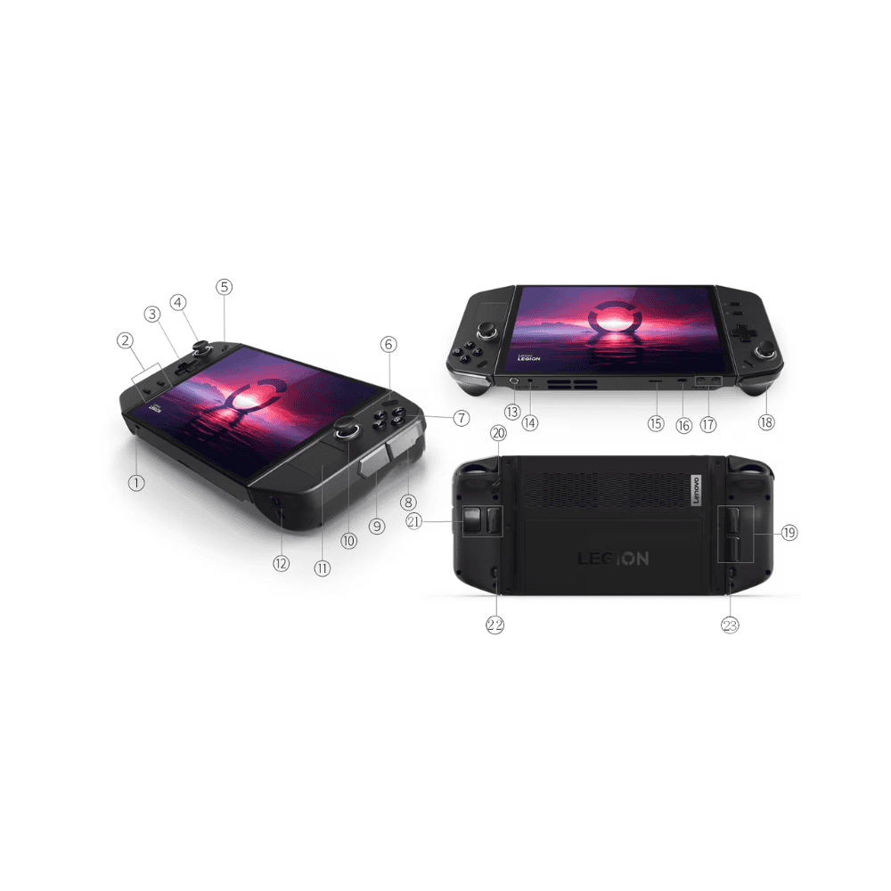 Lenovo Legion Go 8APU1 Handheld Gaming Console – AMD Ryzen Z1 Extreme – 16GB RAM – 1TB SSD