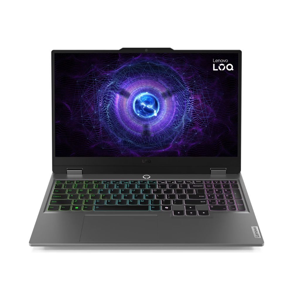 Lenovo LOQ 15IRX9 Gaming Laptop (83DV01BCAX) – Intel Core i5-13450HX – 16GB DDR5 RAM – 512GB NVMe SSD – NVIDIA GeForce RTX 3050 6GB GPU – 15.6″ FHD 144Hz – Luna Grey