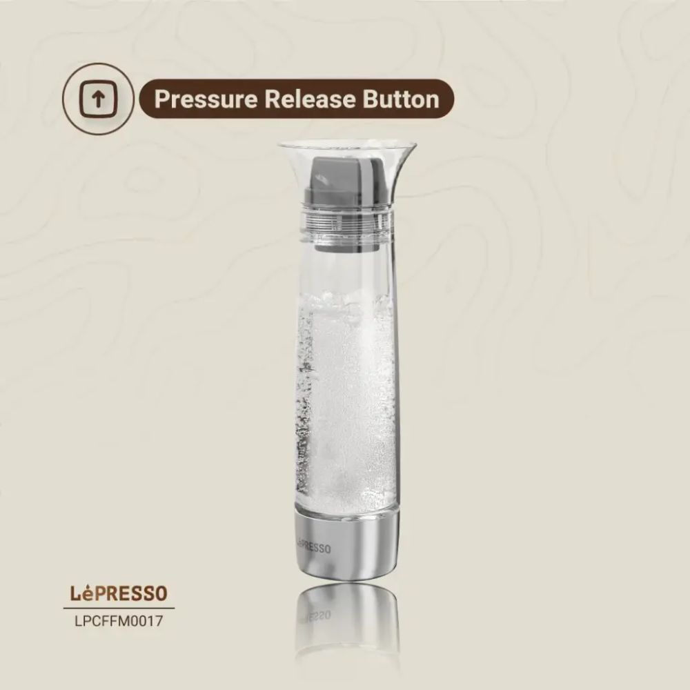 Lepresso Carbonator Instant Sparkling Water 800mL – Black