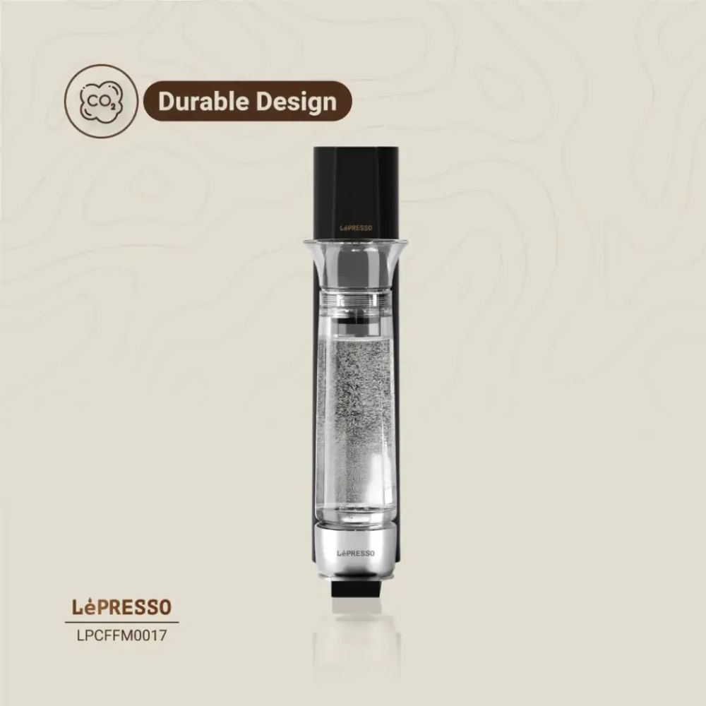 Lepresso Carbonator Instant Sparkling Water 800mL – Black