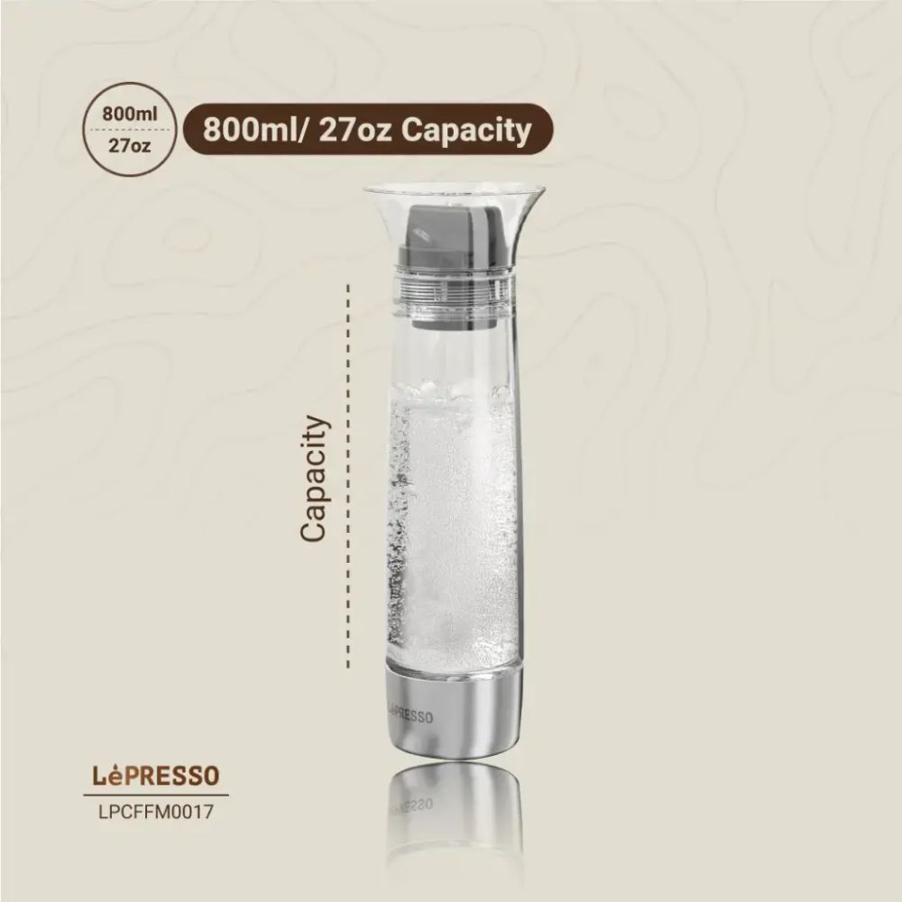 Lepresso Carbonator Instant Sparkling Water 800mL – Black