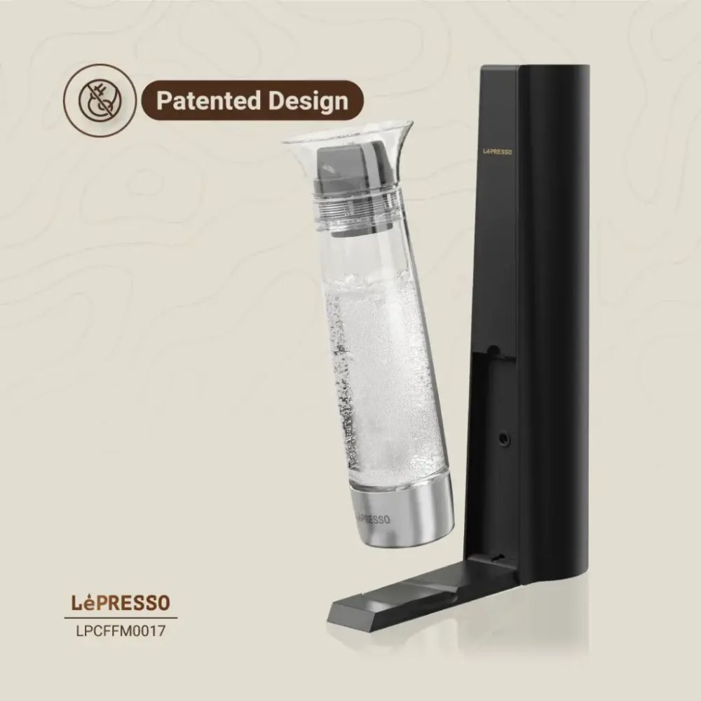 Lepresso Carbonator Instant Sparkling Water 800mL – Black