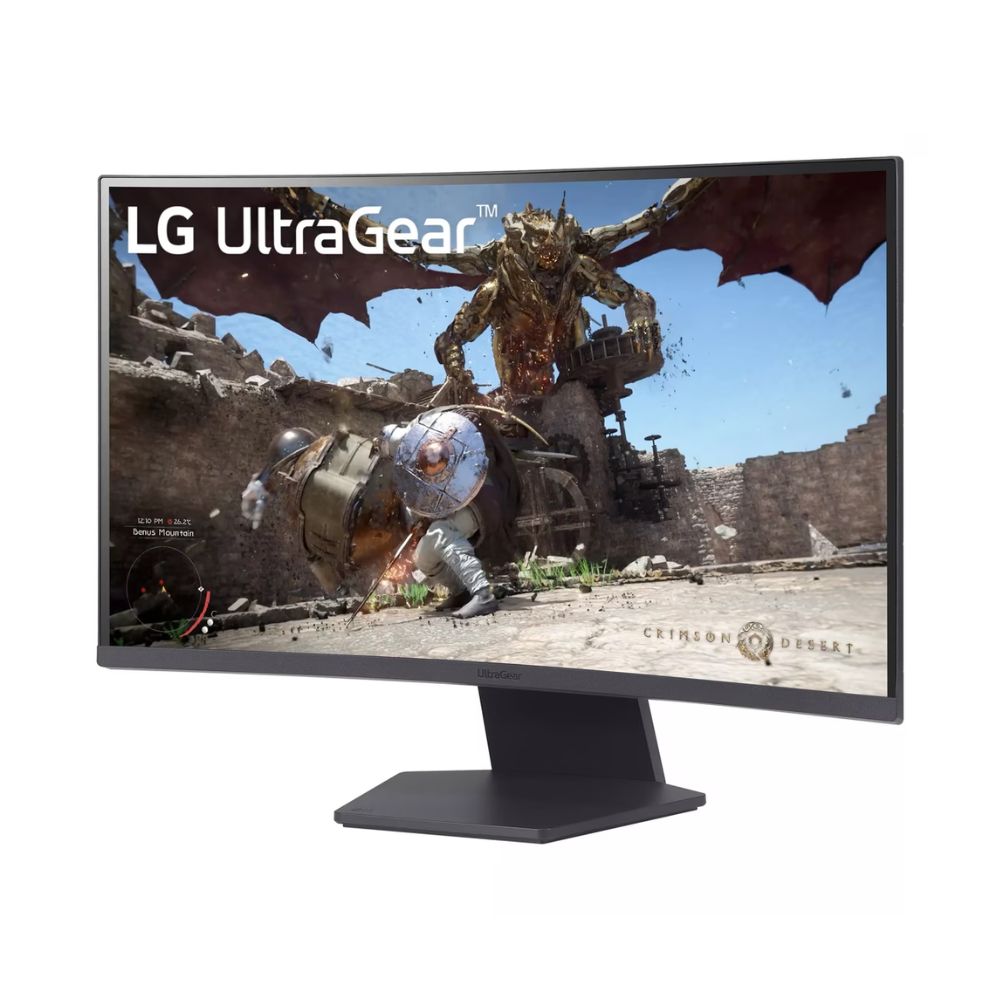 LG 27” UltraGear™ QHD 180Hz 1ms AMD FreeSync™ HDR10 1000R Curved Gaming Monitor – 27GS60QC-B..