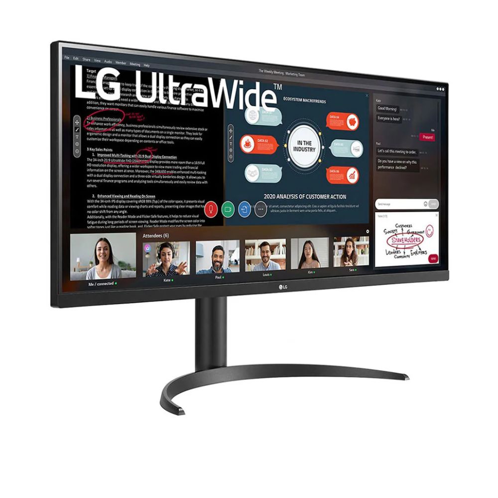 LG 34” 21:9 UltraWide™ Full HD with AMD FreeSync™ 34WP550-B – Business Monitor