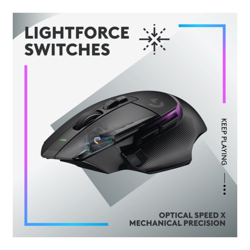 Logitech G G502 X Plus LIGHTSPEED Wireless RGB Gaming Mouse (Black)
