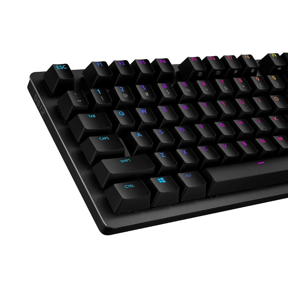 Logitech G G512 LIGHTSYNC RGB Mechanical Gaming Keyboard (Carbon, GX Brown Tactile)