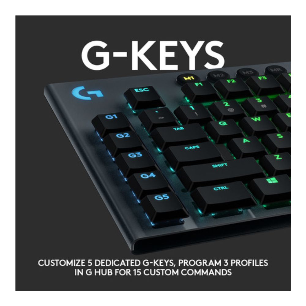 Logitech G G815 LIGHTSYNC RGB Mechanical Gaming Keyboard (GL Linear)